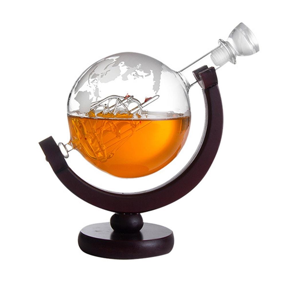 Globe Wine Decanter Glass Crystal Party Alcohol Liquor Carafe Dispenser Bar Glassware Whisky Vodka Decanter Pro Kitchen Bar Tool