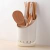 Win Price Automatic Draining Spoon Holder, Beige, 1 Piece, Korean Popular Tableware