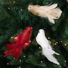 2 Pcs Artificial Simulation Birds Ornament Glitter Feathered Bird Christmas Tree Ornaments Clip Foam