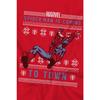 Spider-Man Мужская рождественская футболка-свитер