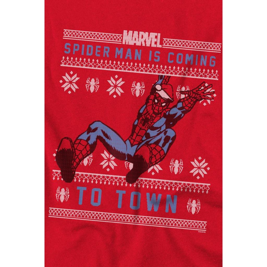 Spider-Man Мужская рождественская футболка-свитер