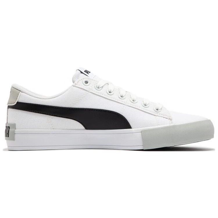 Puma Bari Casual Cv Versatile Comfortable Shock Absorbing Lightweight Breathable Low Top Sneakers Unisex Sneakers White Black 389383-01