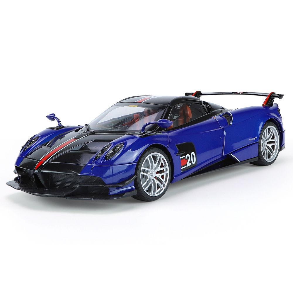 1/18 Pagani Huayra BC Сплав Спортивная Модель Металлическая Литая Модель Гоночного Автомобиля Модели Транспортных Средств Имитация Звука Света Коллекция Игрушка Подарок для Детей