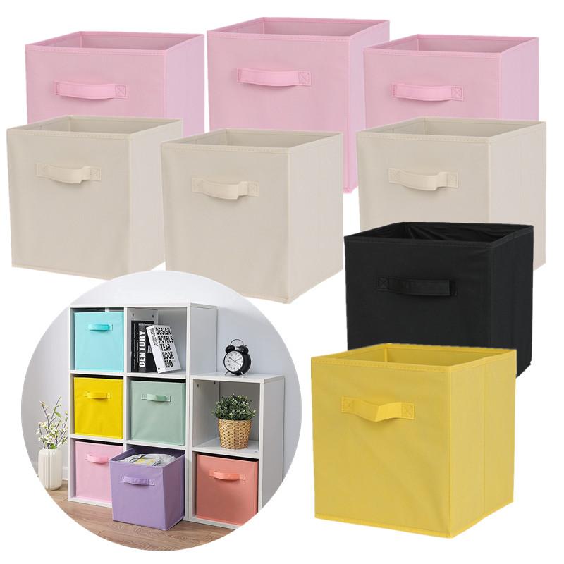 Collapsible Cube Storage Bin Non Woven Fabric Storage Box Home Supplies, Kid Toy Storage Organizer Cabinet Drawer Organization