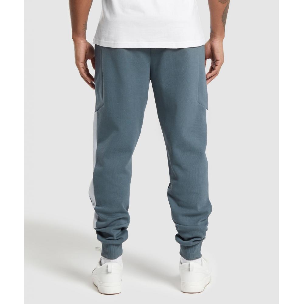Gymshark Pique Joggers Titanium Blue Fresh Blue A6a6t Ucwg