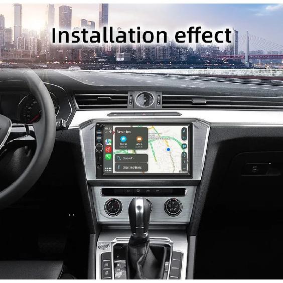BQCC 7" 2Din/1 Din MP5 Car Player Mirrorlink wired Android AUTO/CarPlay BT AUX Colorful lights FM Car Radio F7018C