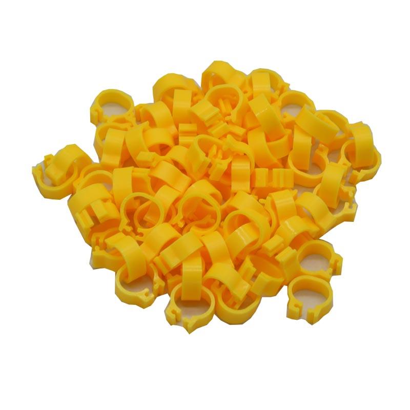 400 Pcs 8mm Bird Foot Clip Ring Pigeon Training Tools 10 Colors Bird Parrot Feeding Identification Foot Ring Animal Supplies