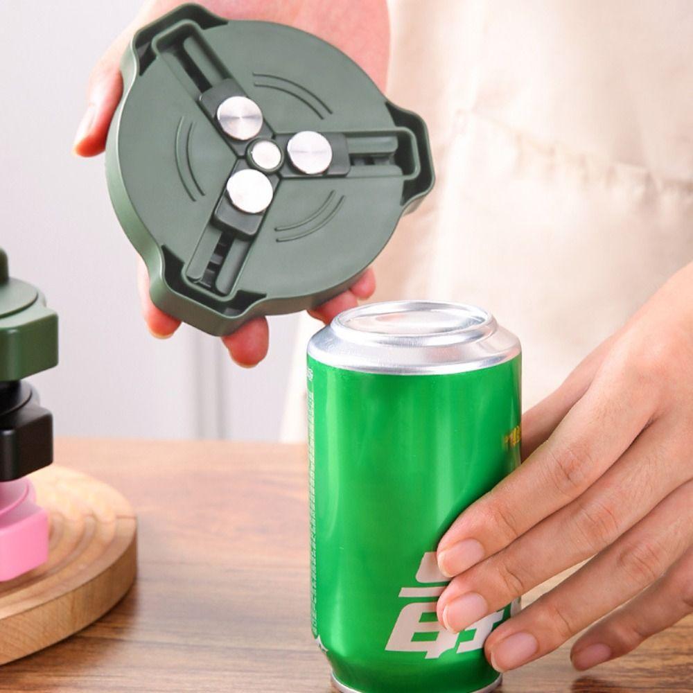 Manual Twist Cola Can Opener Magnetic Bottle Lid Open Device Bar Accessory Screw Can Opener  Party