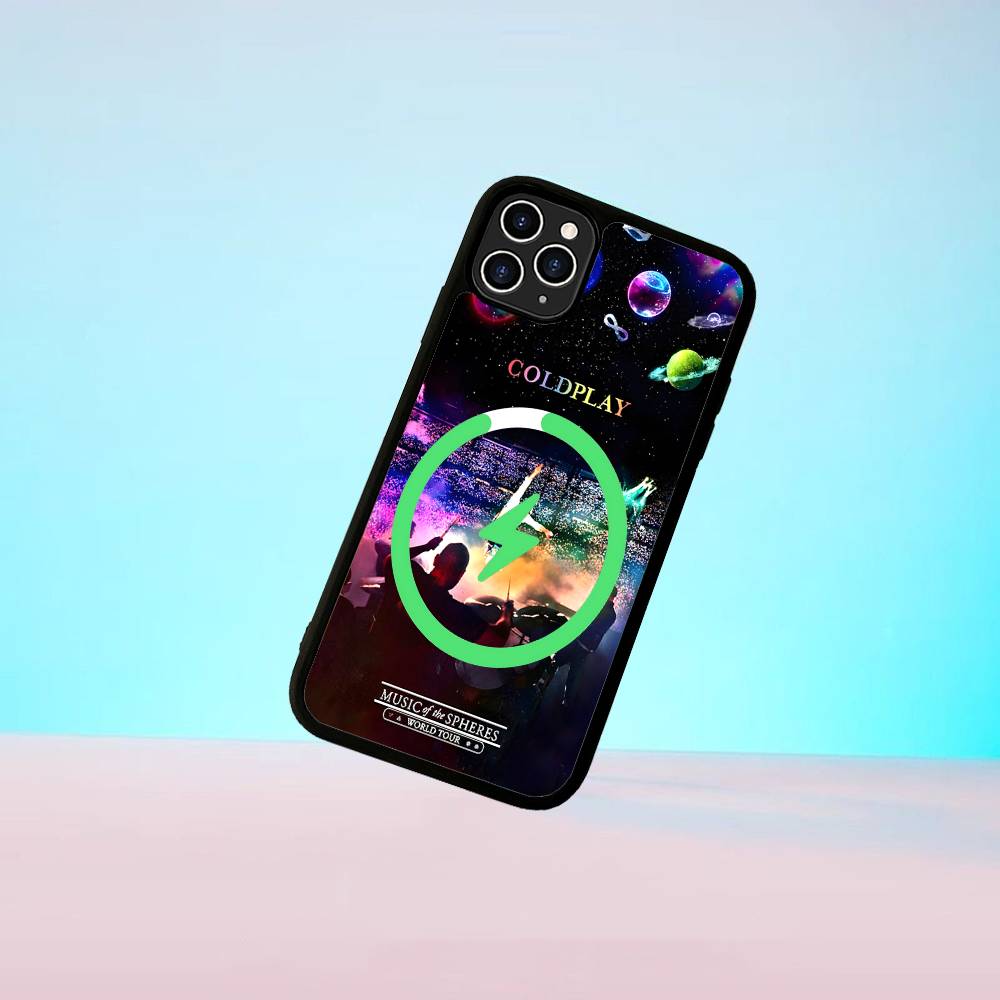 Чехол для телефона Coldplay Band Moon Music для iPhone 17 16 15 14 13 12 11 Pro Max Plus Магнитный корпус Magsafe