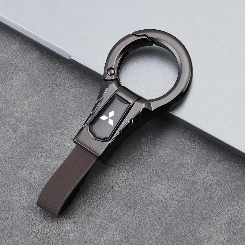 pdsh9 Car Keychains Zinc Alloy Key Pendant Accessories For Mitsubishi Lancer Ralliart ASX Mirage Pajero Xpander Attrage L200 Eclipse