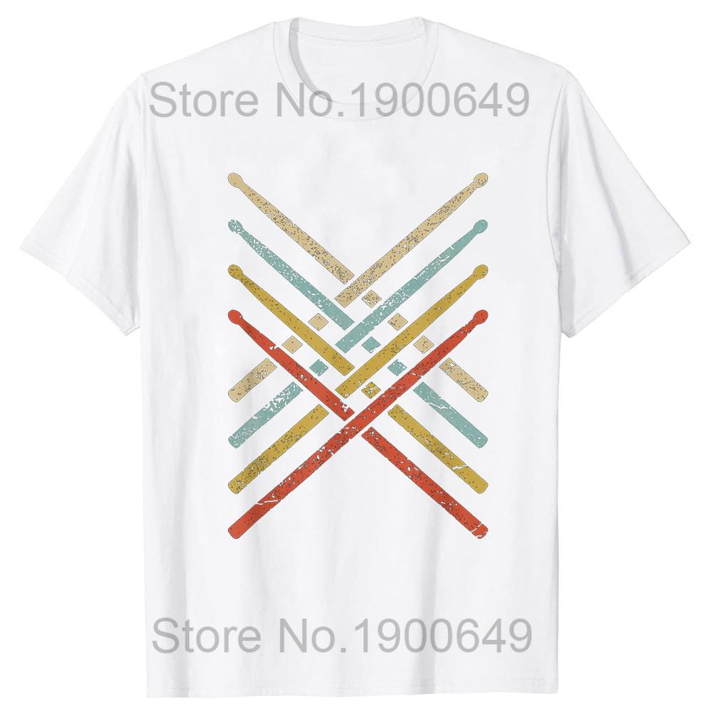 I Destroy Silence Drumming Vintage Drummer Drumset Drum Set TShirt Harajuku Cotton Casual Tees Cute Youth Tshirts Funny