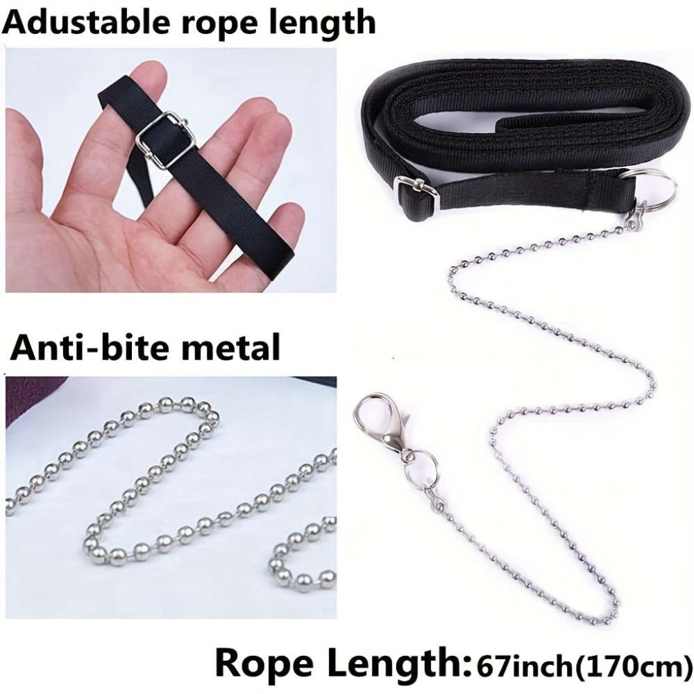 Leather Rat Harness and Leash Set 3 Sizes Vests Reptile Harness Kit  For  Squirrels, Hamsters
