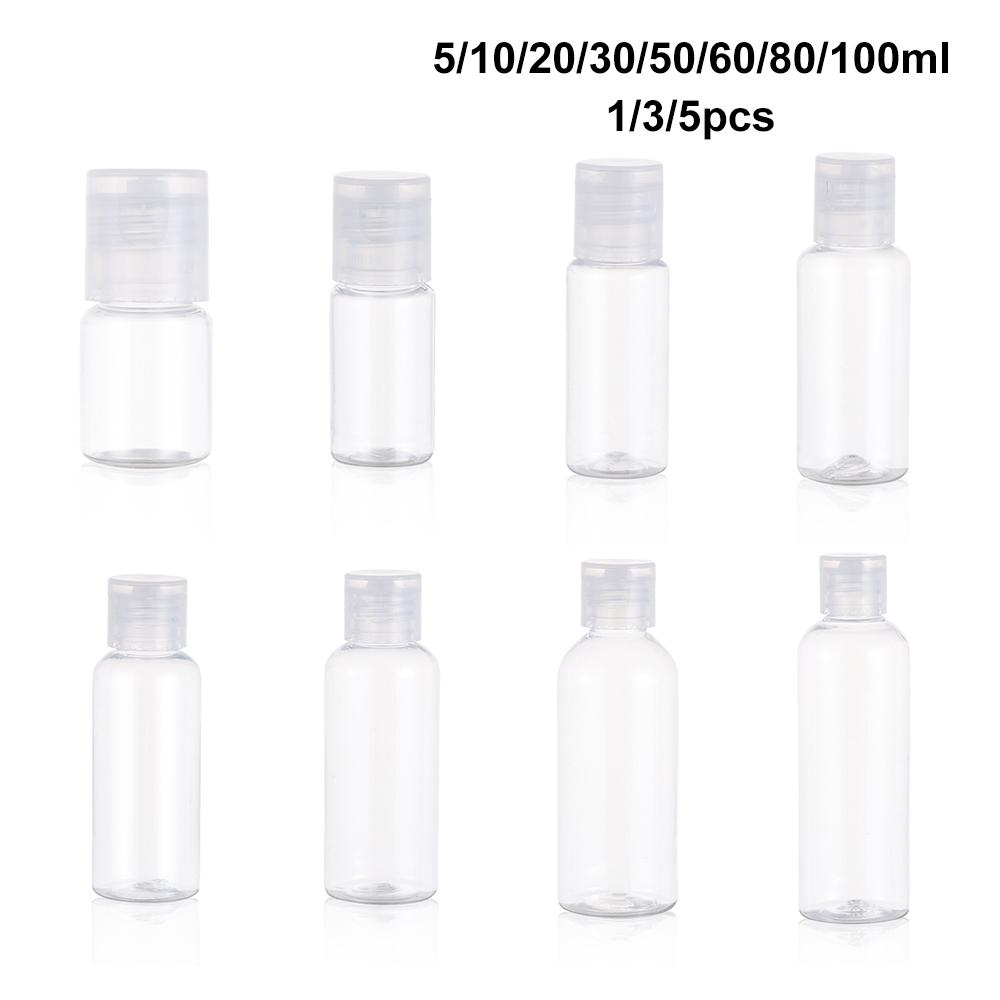 Squeeze Plastic Clear Lotion Jar Empty Container Bottle Shampoo Bottle Refillable