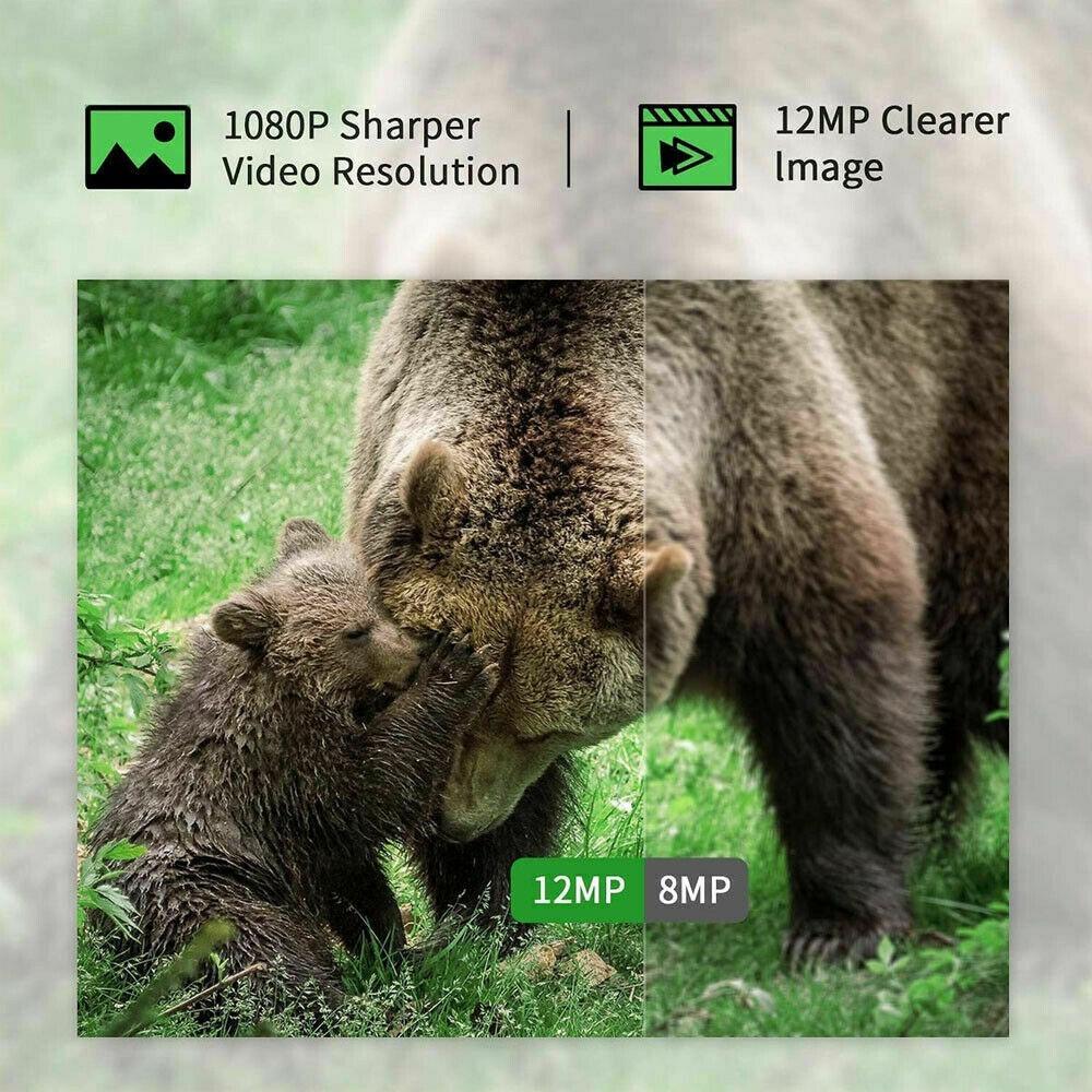 Hot Selling 1080P HD 12MP Trail Wildlife Camera Trap Hunting Game Camera with PIR Sensor Infrared Night Vision - Anti-Theft Security