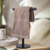 Mordern Hand Towel Holder T-Shape Standing Towel Rack Countertop Stainless Steel Towel Storage Organizer for Bathroom or Kitchen