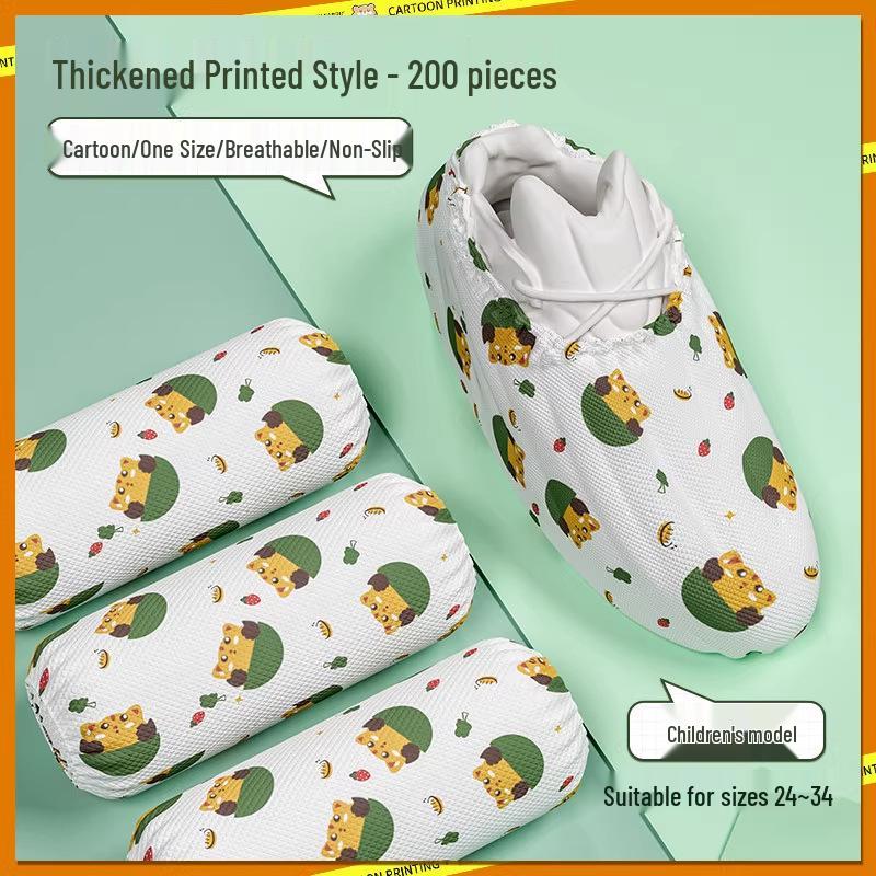 Disposable Shoe Covers - Thickened Non-Woven, Wear-Resistant, Ideal for Indoor Use In Computer Rooms or by Students.