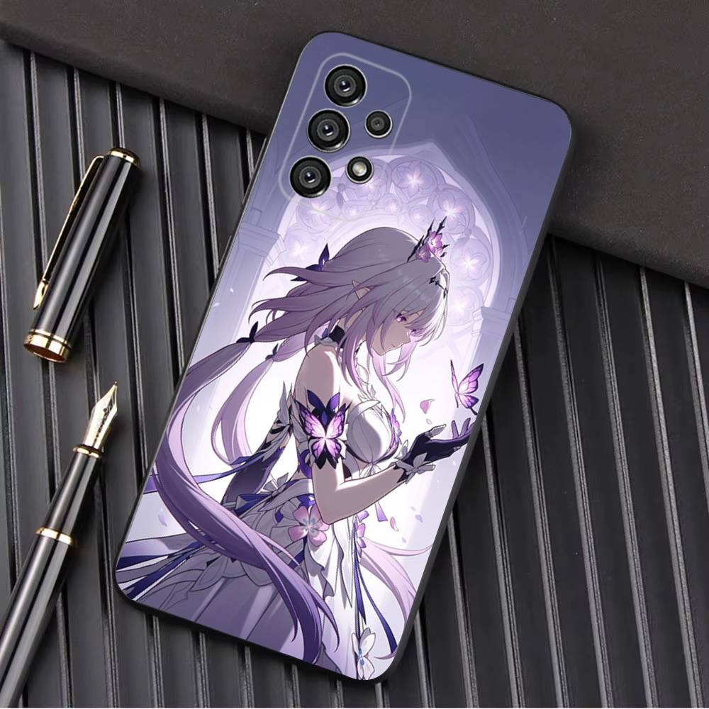 Чехол для телефона H-Honkai Castorice Star R-Rail для Samsung Galaxy A13, A21s, A22, A31, A32, A52, A53, A71, A80, A91, мягкий черный корпус