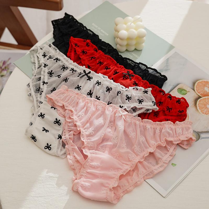 TERMEZY Женские сексуальные удивительные трусики с низкой талией, кружевное нижнее белье с принтом, женские стринги-стринги, искушение, сладкое прозрачное нижнее белье