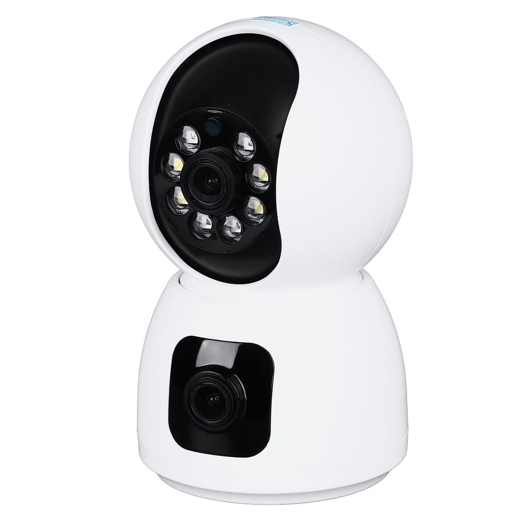 Wireless Security Camera Wifi Indoor Camera 1080P Dual Lens Remote Monitoring Baby Monitor with Two
