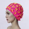 Цветок Цветочный Лепесток Шапочка для плавания Длинные волосы Шапочка для плавания Пляжная шапочка для плавания Шапочка для плавания Водные виды спорта