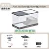 Small Turtle Habitat Tank with Heating Pad and Basking Light Constant Temperature Reptile Hibernation Box Complete Pet Ecosystem
