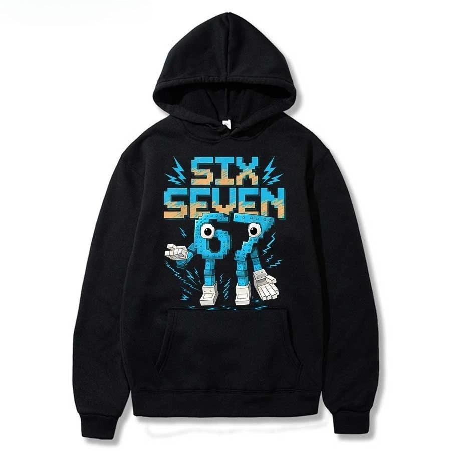 Spring Autumn 67 Six Seven Funny Meme Children's Hoodie Boys Girl Hooded Pullover Hiphop Streetwear Soft Casual Kids Sweatshirt Pullover Top