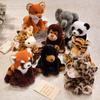 Small Animal Elephant Panda Doll Plush Toy Zoo Giraffe Fox Doll Children's Rag Doll