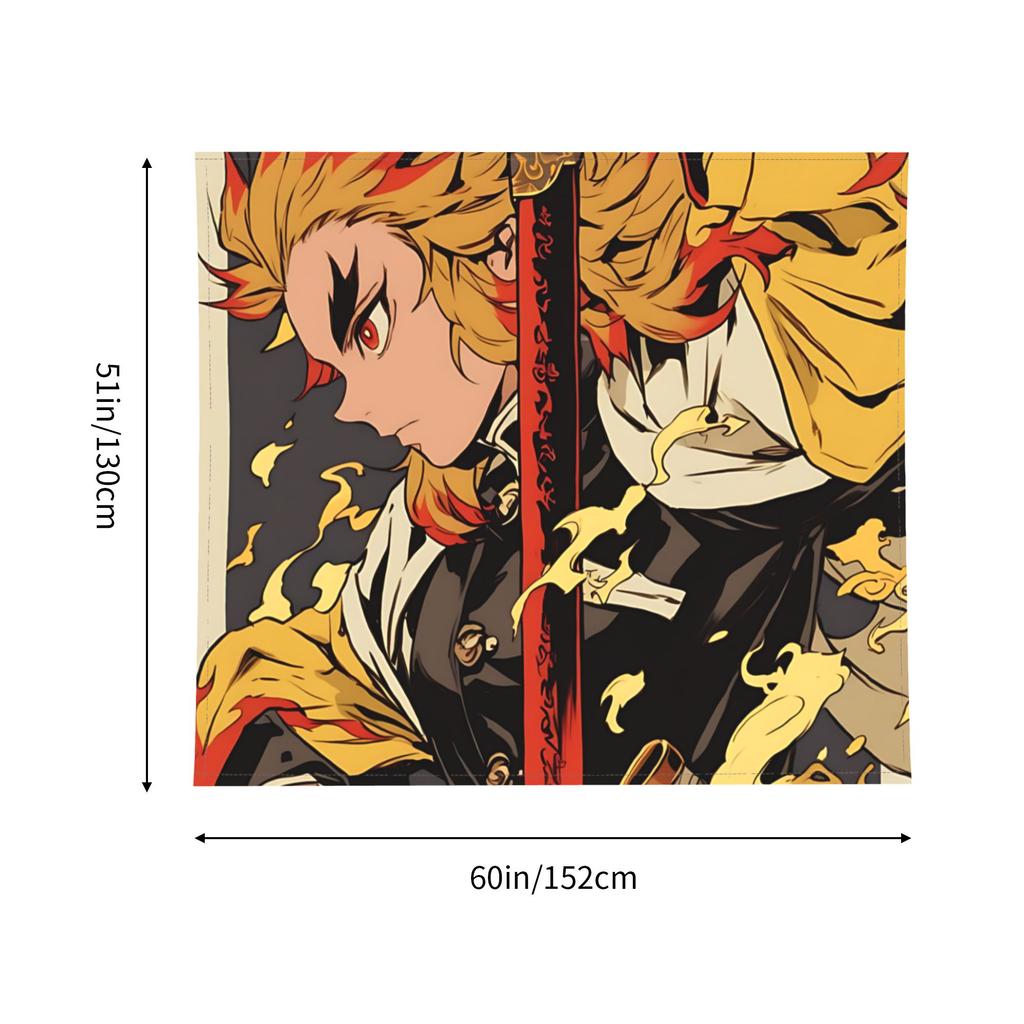 Индивидуальный Гобелен Demon Slayer в стиле cutecore Декор Спальни shounen manga Настенный Покрывало Гобелен Крутые Вещи Для Комнаты