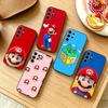 Мультяшный чехол для телефона Super M-MarioS Bros для Samsung S25, S24, S21, S22, S23, S30, Ultra, S20, Plus, Fe, Мягкий силиконовый черный чехол