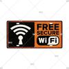 Улыбка WIFI Туалет Осторожно Номерной знак Магазин Настенный декор Туалеты Оловянный знак Винтаж Дорожный путеводитель Металлический знак Живопись Таблички Плакат