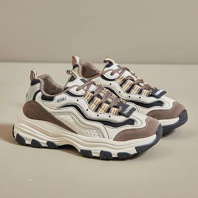 Модные женские кроссовки на толстой подошве, новые женские спортивные туфли на толстой платформе, женская повседневная модная спортивная обувь, кроссовки для бега