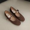 Модные балетки на плоской подошве Bailamos для женщин, женские 2024, ремешок, ретро, с мелким вырезом, женская обувь Mujer