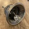Silver-color Coin Bell Super Loud Heavy Duty Vintage Bell Metal Hanging Bell Ornament Party Home Holiday Bar Cafe Decoration