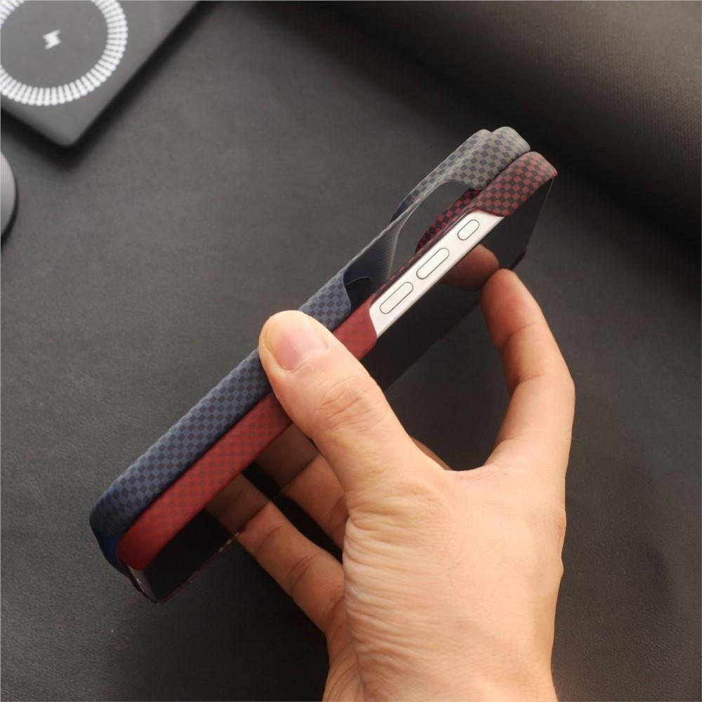 Ультратонкий PC-чехол с текстурой углеродного волокна для For Iphone 17 Air 16 Plus 1 14 13 12 Pro Max, Магнитная безрамочная охлаждающая крышка