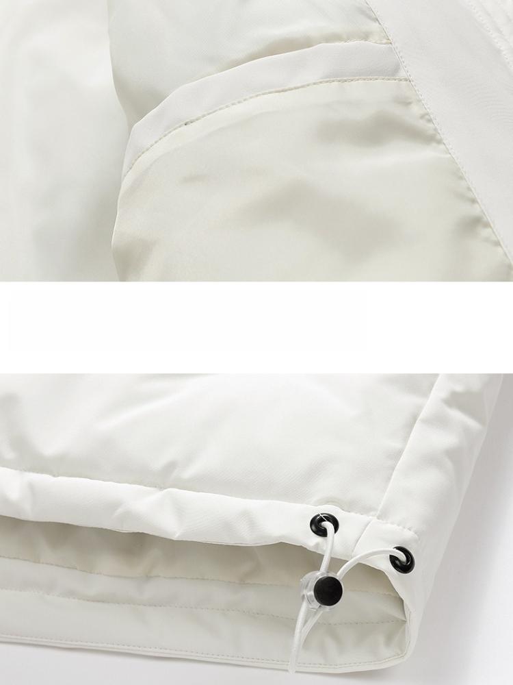 Cotton Clothing Men and Women with The Same Paragraph Winter Loose Hooded Cotton Jacket Thickened Couple Solid Color Cotton Coat