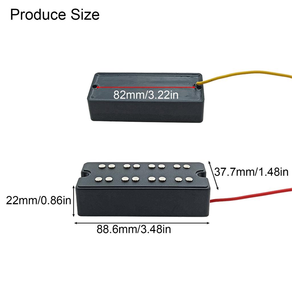 4 струны бас-гитара звукосниматель двойной катушки бас звукосниматель керамический магнит для бас-гитары запасная часть