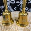 Латунный пентаграммный ручной алтарный колокольчик ритуальный звон для гадания медитация пентакль викка колдовские принадлежности для таро аксессуары