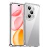 For Honor 400 Pro 5G (Global) Case WANLONFENG MF Series TPU Acrylic Clear Phone Cover with Tempered Glass Film