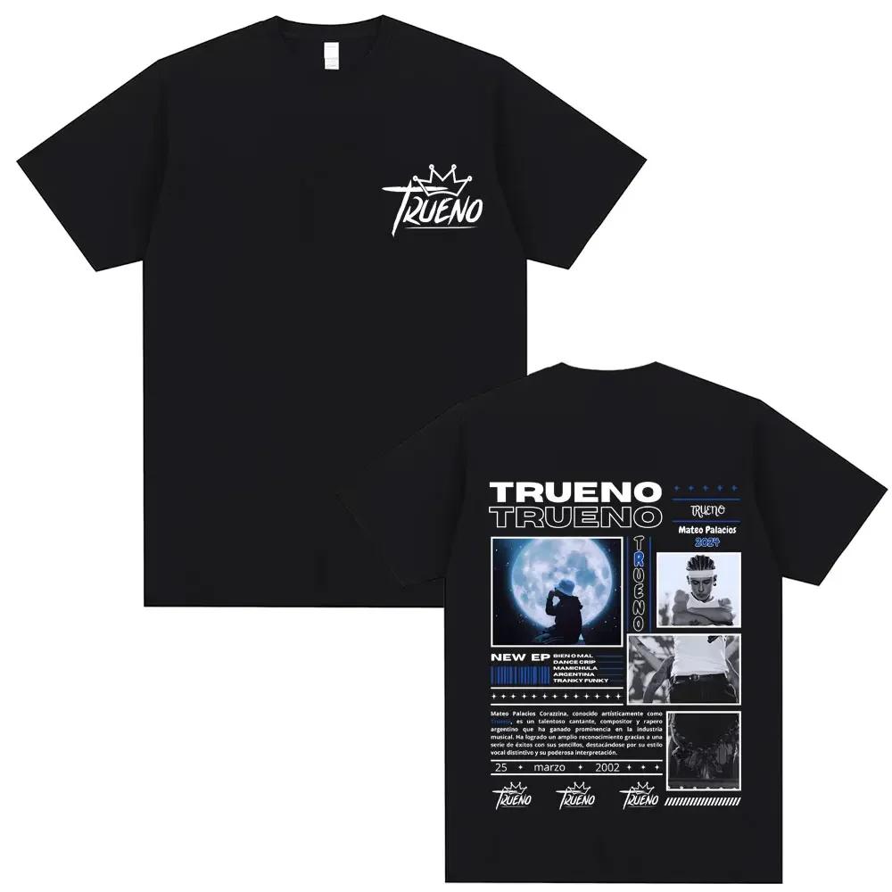Men Women Casual Cotton Oversized Tshirt Unisex High Quality Tees Rapper Trueno Graphic T-shirt Male Hip Hop Fashion T Shirts
