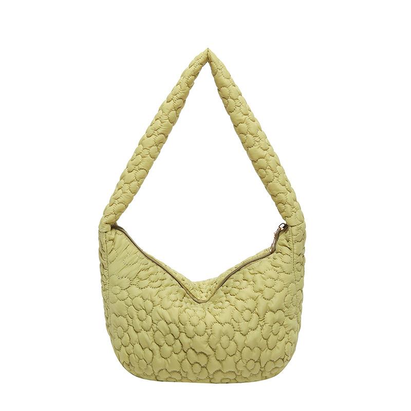Women'S Bag Fashion Shoulder Bag Texture Embroidery Thread Handbag Simple Underarm Bag Tide