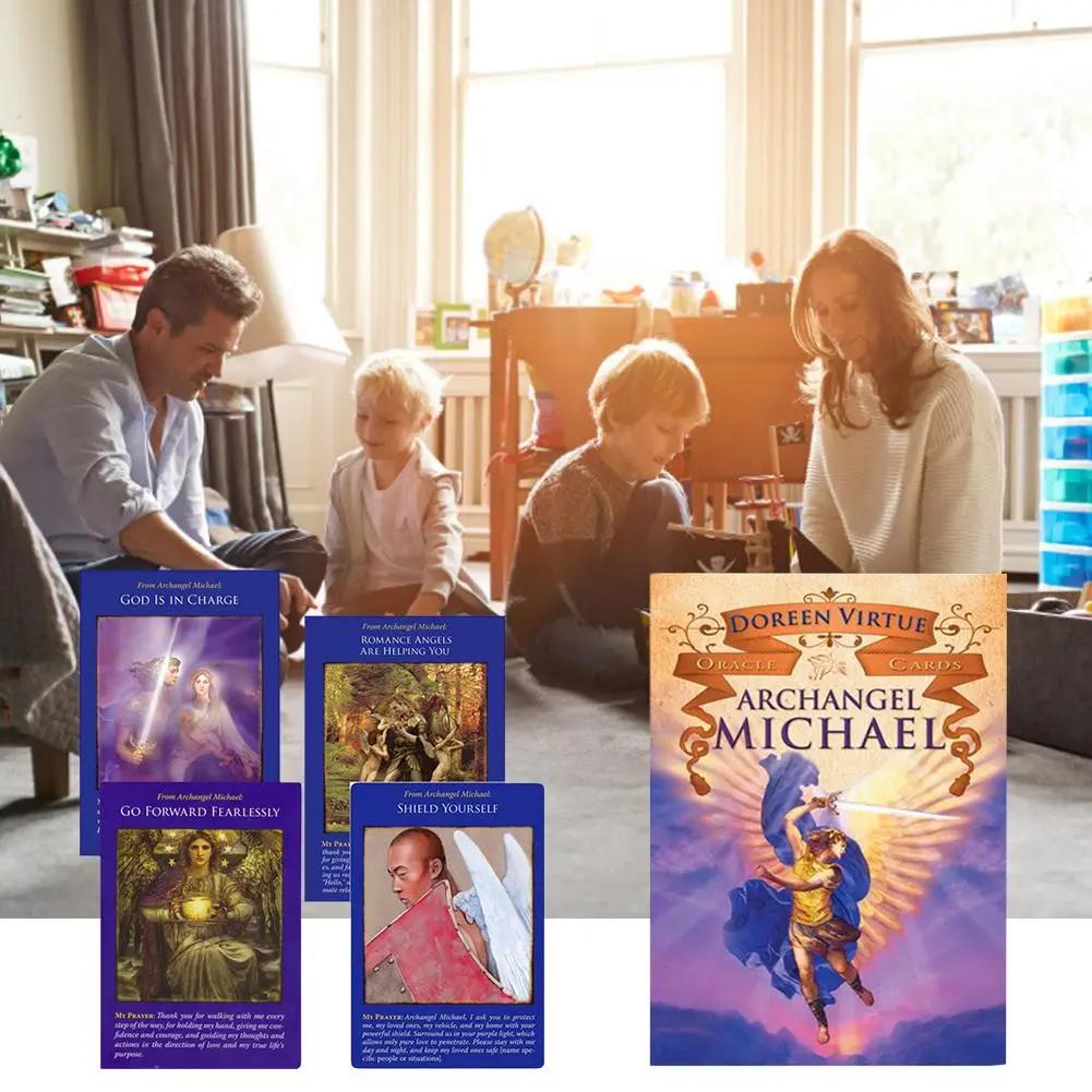 Архангел Михаил Оракул Карты Таро Настольные Игры Английская Смешная Колода Стол для Семей Вечеринка