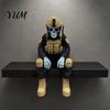 Veteran Retirement Gift Skeleton Hero Shelf Sitter Ornament, 3D Printed Soldier Figurine, Warrior Tribute Collectible Gothic Tactical Sitting