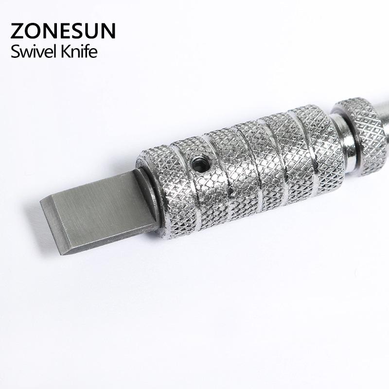 ZONESUN Инструменты для резьбы по коже Craft Tool Swivel Knife Deluxe Регулируемый сплав Shank Регулируемая высота со стальной режущей головкой