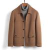 Шерсть Двусторонняя шерстяная осень и зима Новое шерстяное пальто Мужское короткое пальто без кашемира