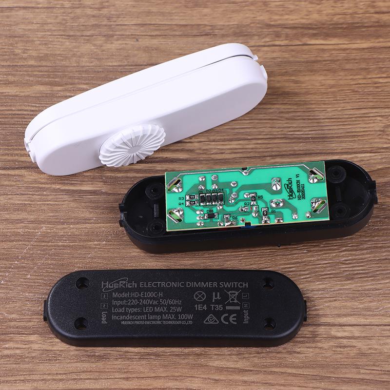 ЕС Диммерный выключатель LED 120В/220В Полный диапазон Поворотный диммерный выключатель Встроенный выключатель для лампы Для настольной лампы / Светодиодной лампы / Галогенных ламп