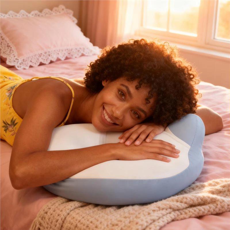 2025 Trend Prone Pillow For Bed All Position Cat Ear Shape Prone Down Sleeping Reading Pillow For Women Men Adults Seniors