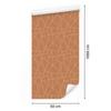 Wallpaper Geometric pattern orange background, orange center 50x1000