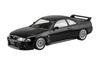 Aoshima Bunka Kyozai Rakupura Snap Kit Nissan R33 Skyline Кастомные колеса Масштабная пластиковая модель Сборная модель ООО. (АОСИМА) нет. 21CU-BK GT-R (черный) 1/32