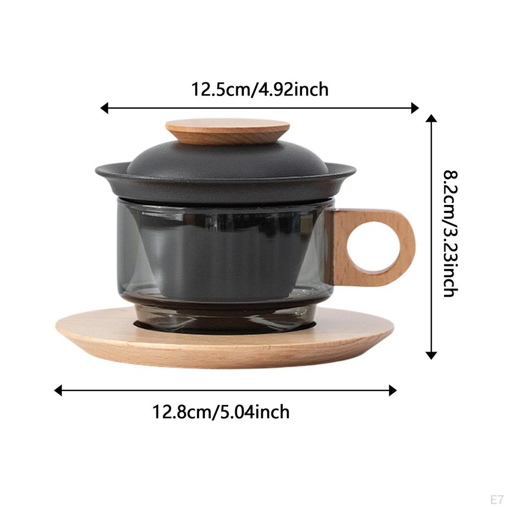 Кружки для капучино с блюдцем, набор кофейных чашек с одной ручкой, новинка, кружка для разделения чая