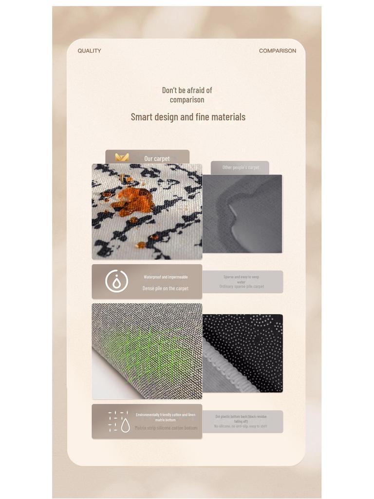 Грязеотталкивающий антикварный коврик для входного крыльца - Легкий в уходе, Дизайн высокого класса